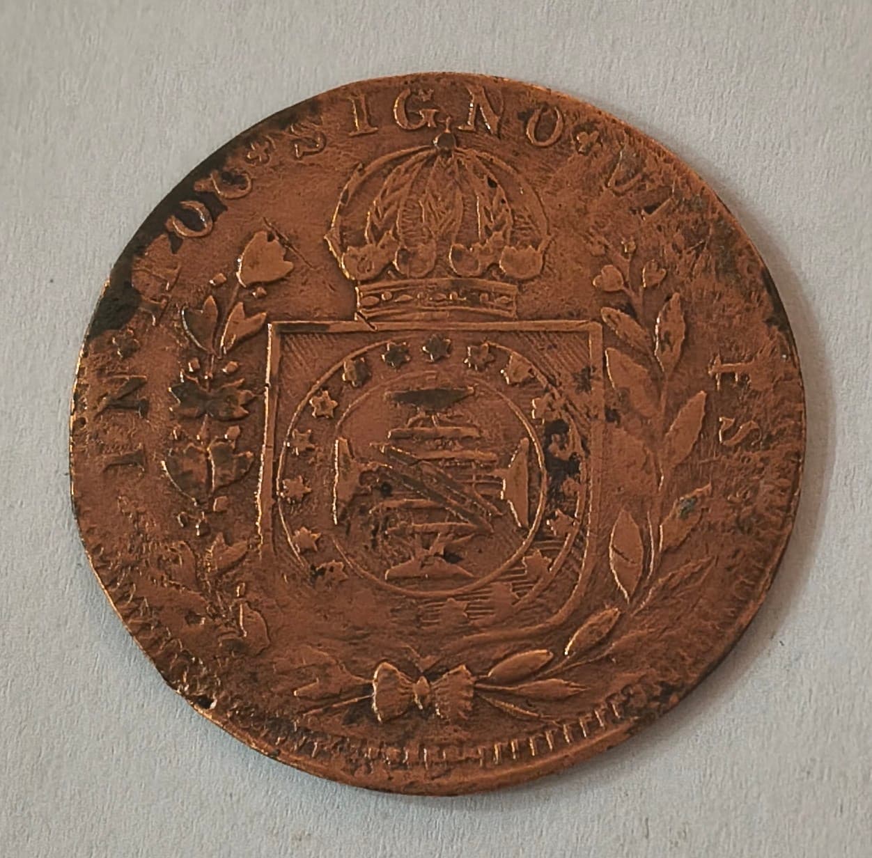 C581 - 20 REIS 1825 R - BC. - Imagem 2