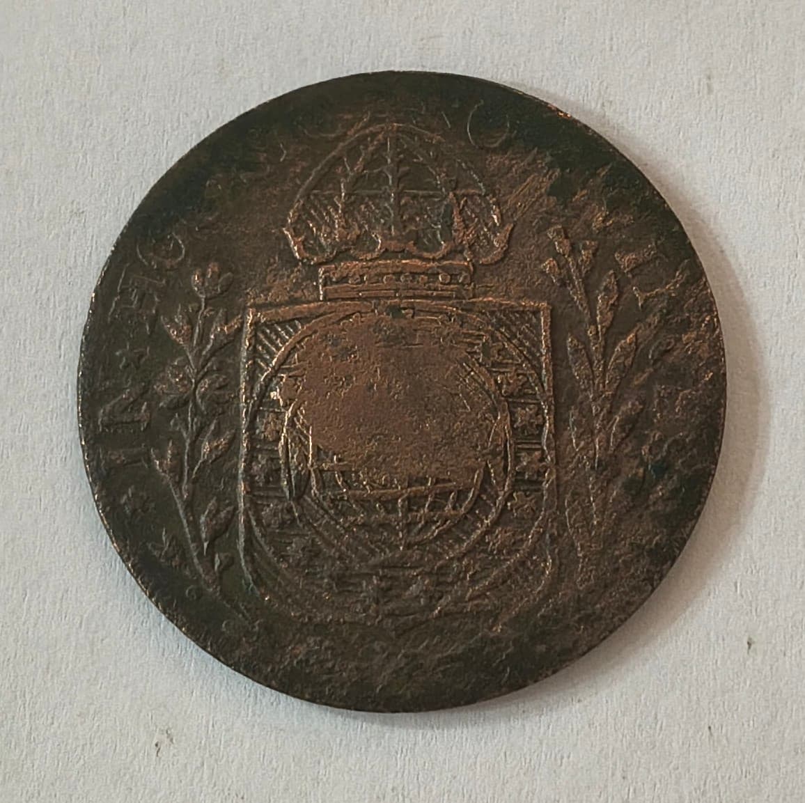 C713 - 40 REIS 1828C CAR. CABANO DE 10 - BC. - Imagem 2