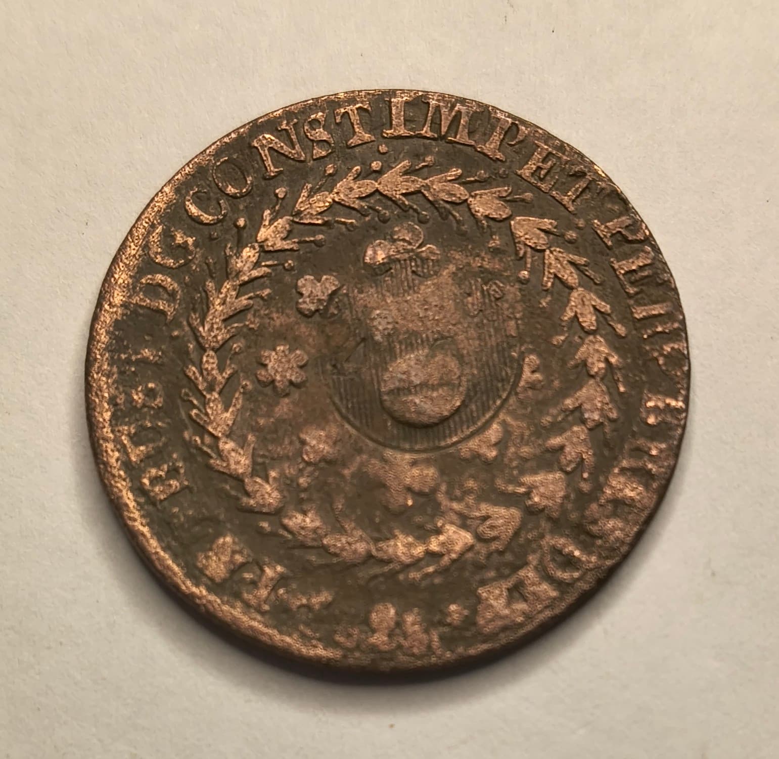 C713 - 40 REIS 1828 C CARIMBO GERAL DE 10 - BC.