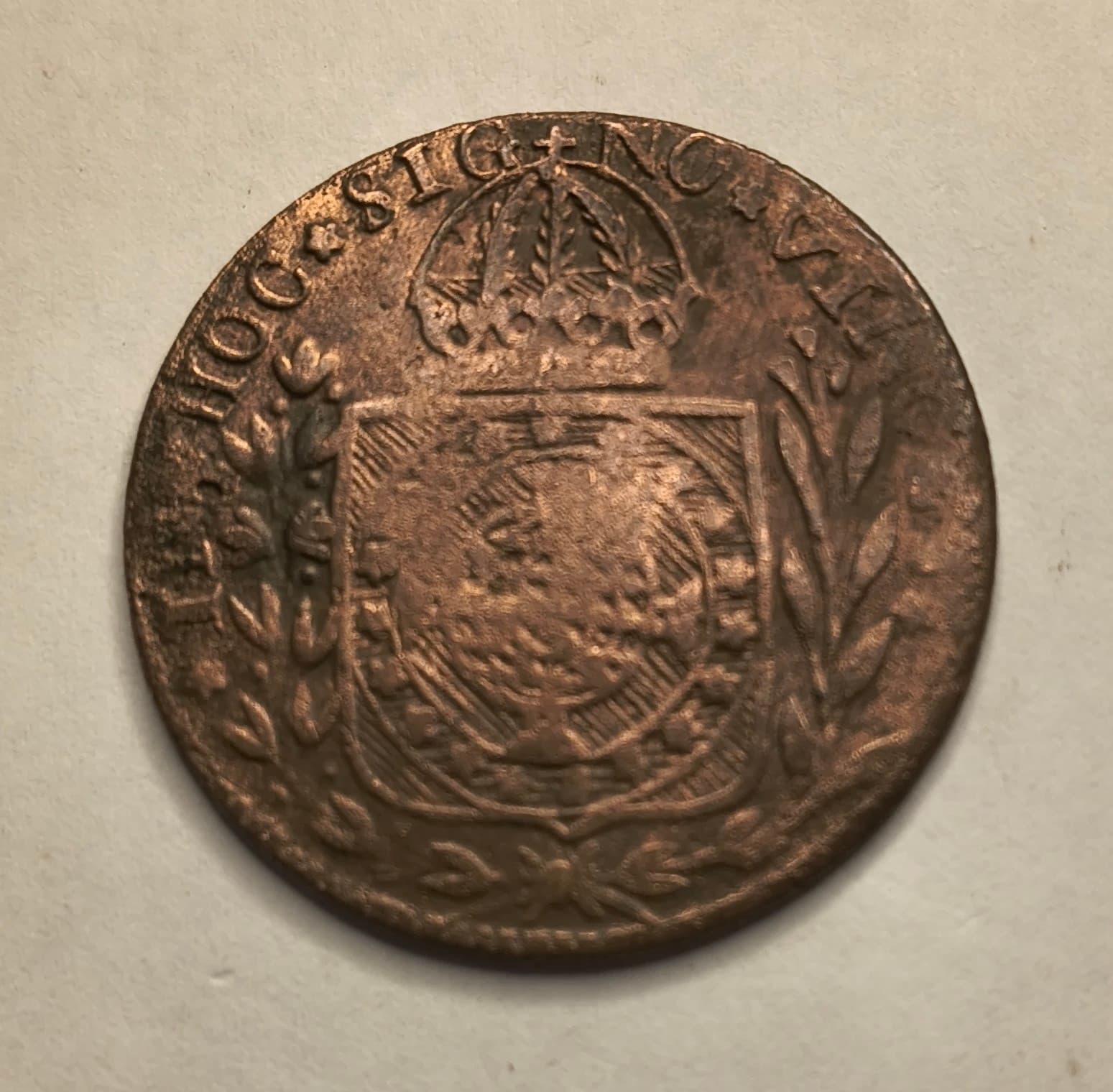 C713 - 40 REIS 1828 C CARIMBO GERAL DE 10 - BC. - Imagem 2