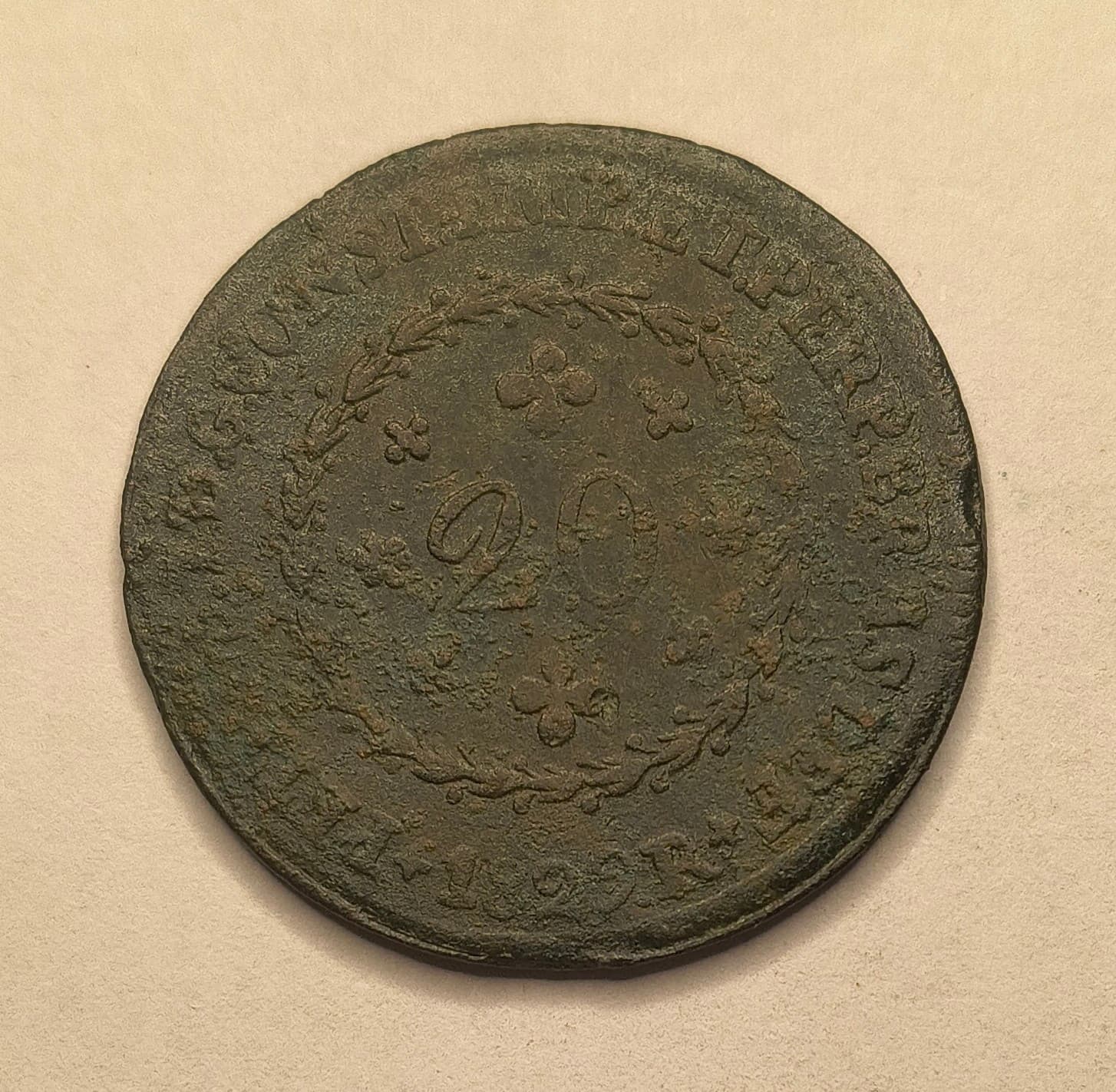 C585 - 20 REIS 1829 RIO - BC/MBC.