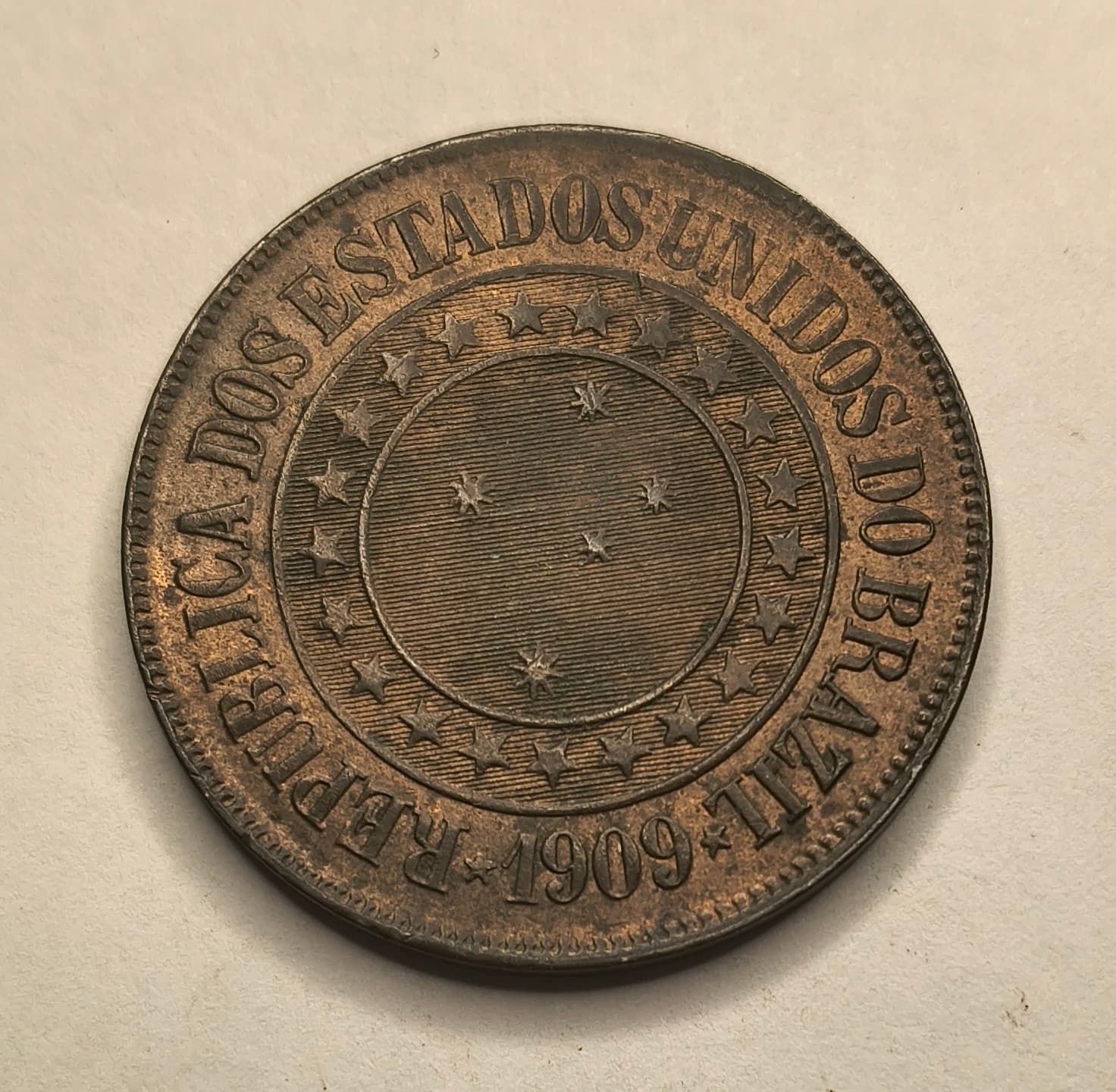 B827 - 40 REIS 1909 - S/FC.