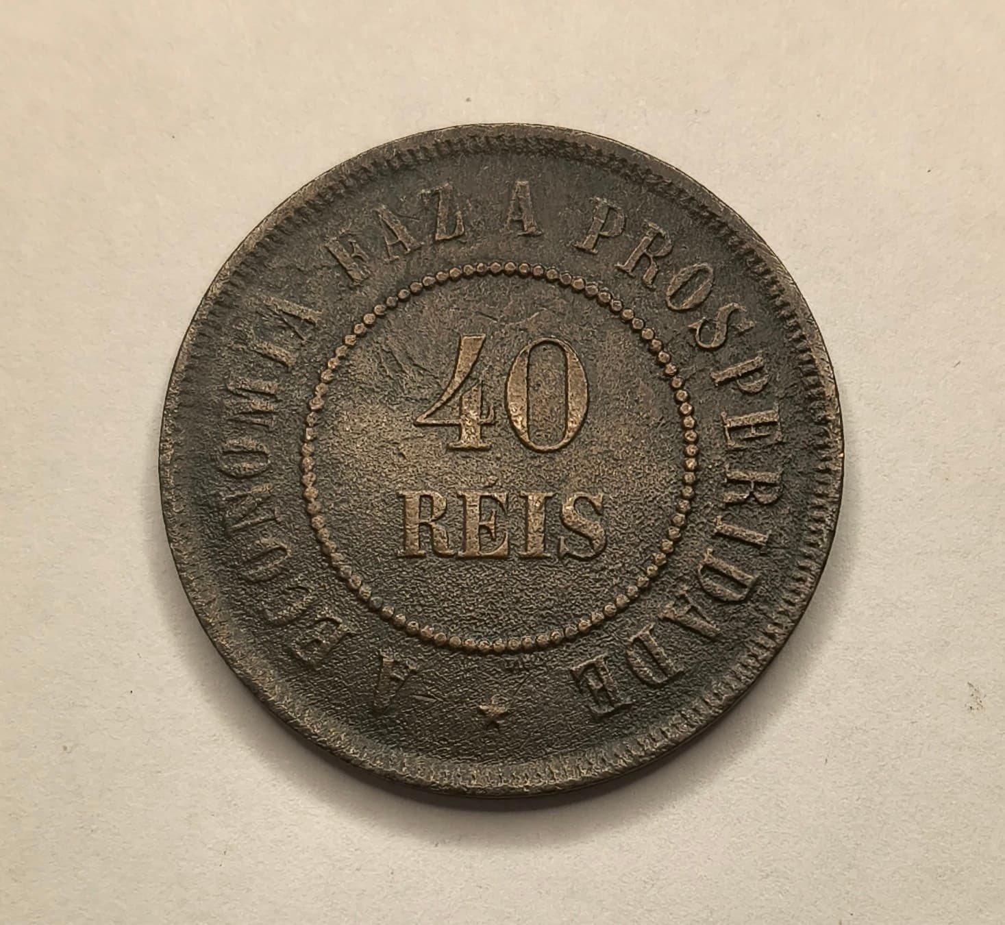 B826 - 40 REIS 1908 - MBC. - Imagem 2