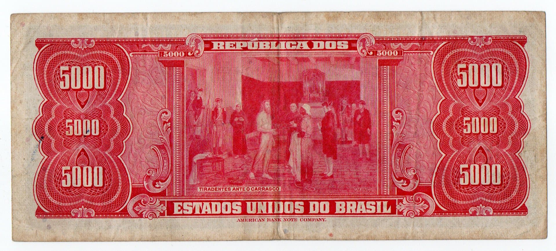 C058 - 5000 CRUZEIROS - 1964 - Imagem 2