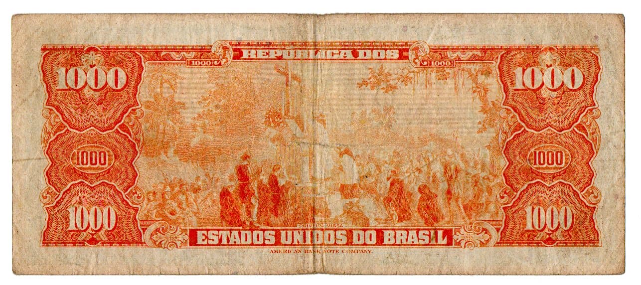 C056 - 1000 CRUZEIROS - 1963 - Imagem 2