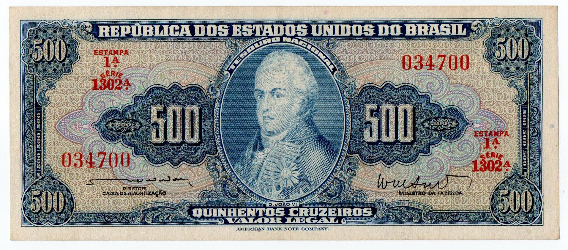 C047 - 500 CRUZEIROS - 1962