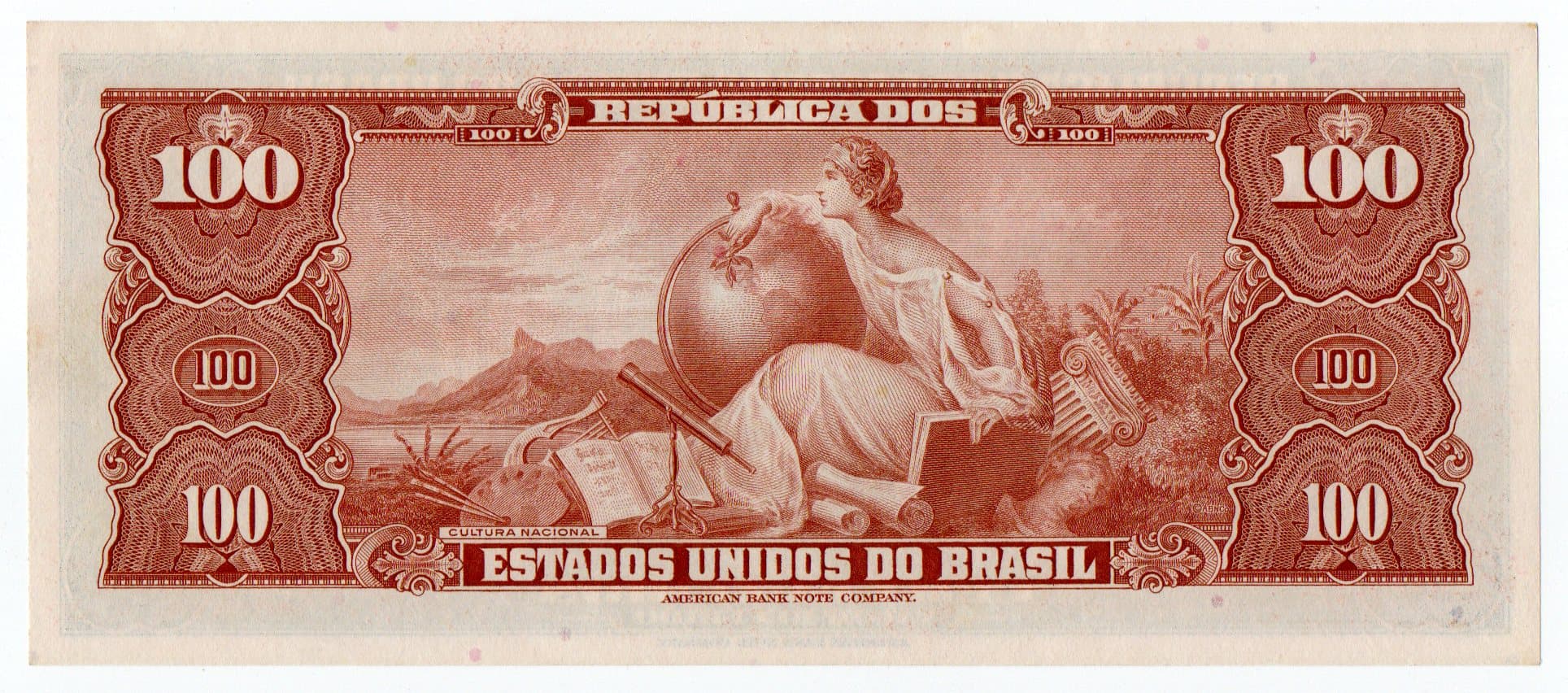 C032 - 100 CRUZEIROS - 1958 - Imagem 2