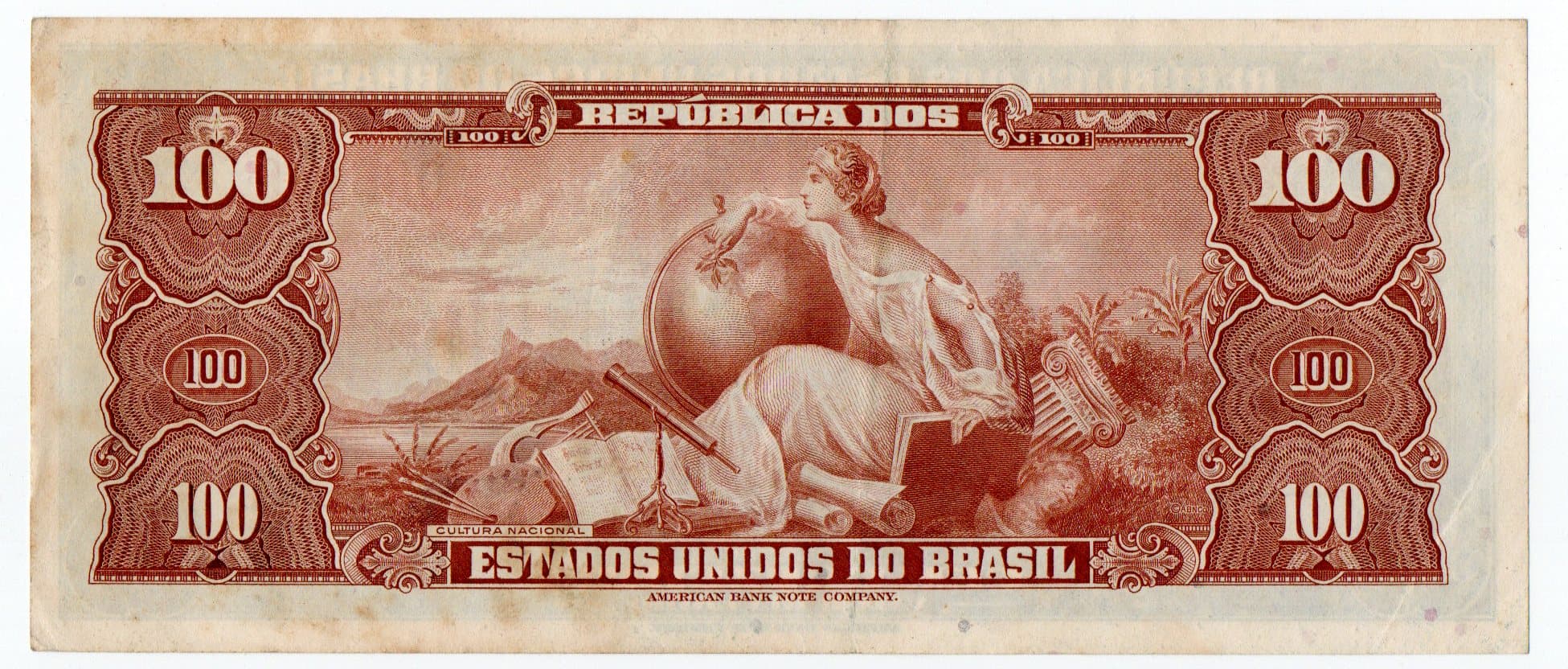 C031 - 100 CRUZEIROS - 1956 - Imagem 2