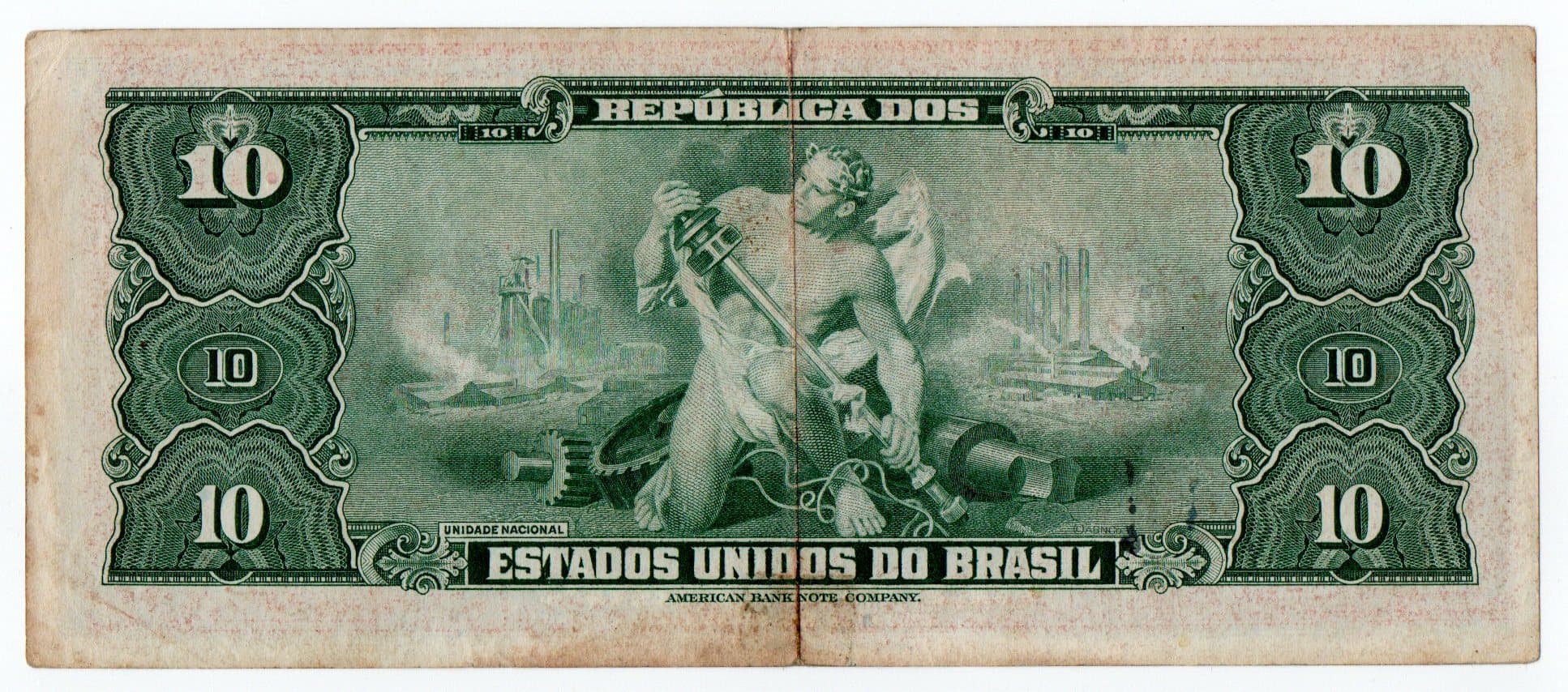 C018 - 10 CRUZEIROS - 1943 - Imagem 2