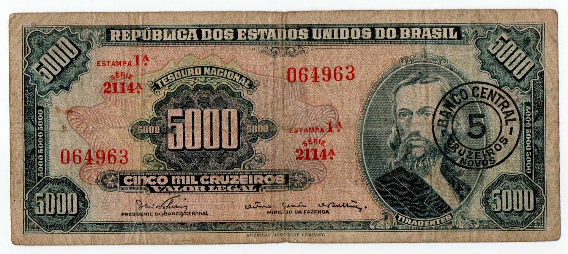 C123 - 5 CRUZEIROS NOVOS - 1967