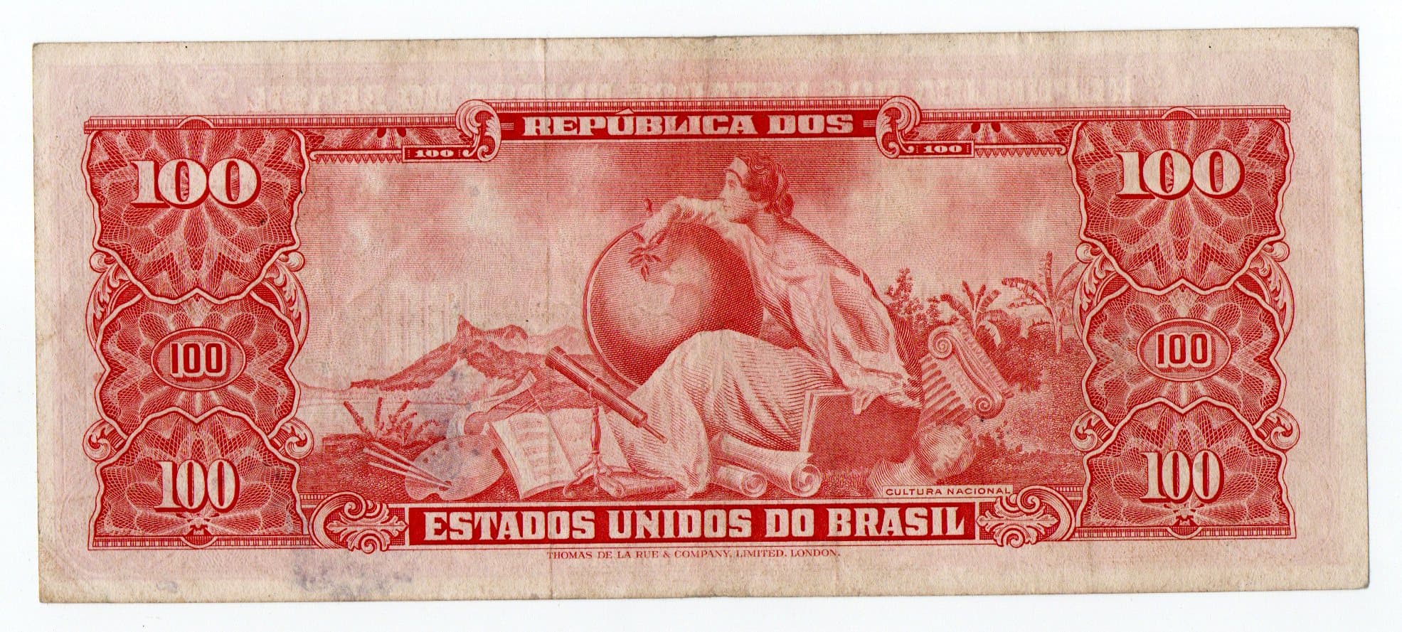 C096 - 100 CRUZEIROS - 1963 - Imagem 2