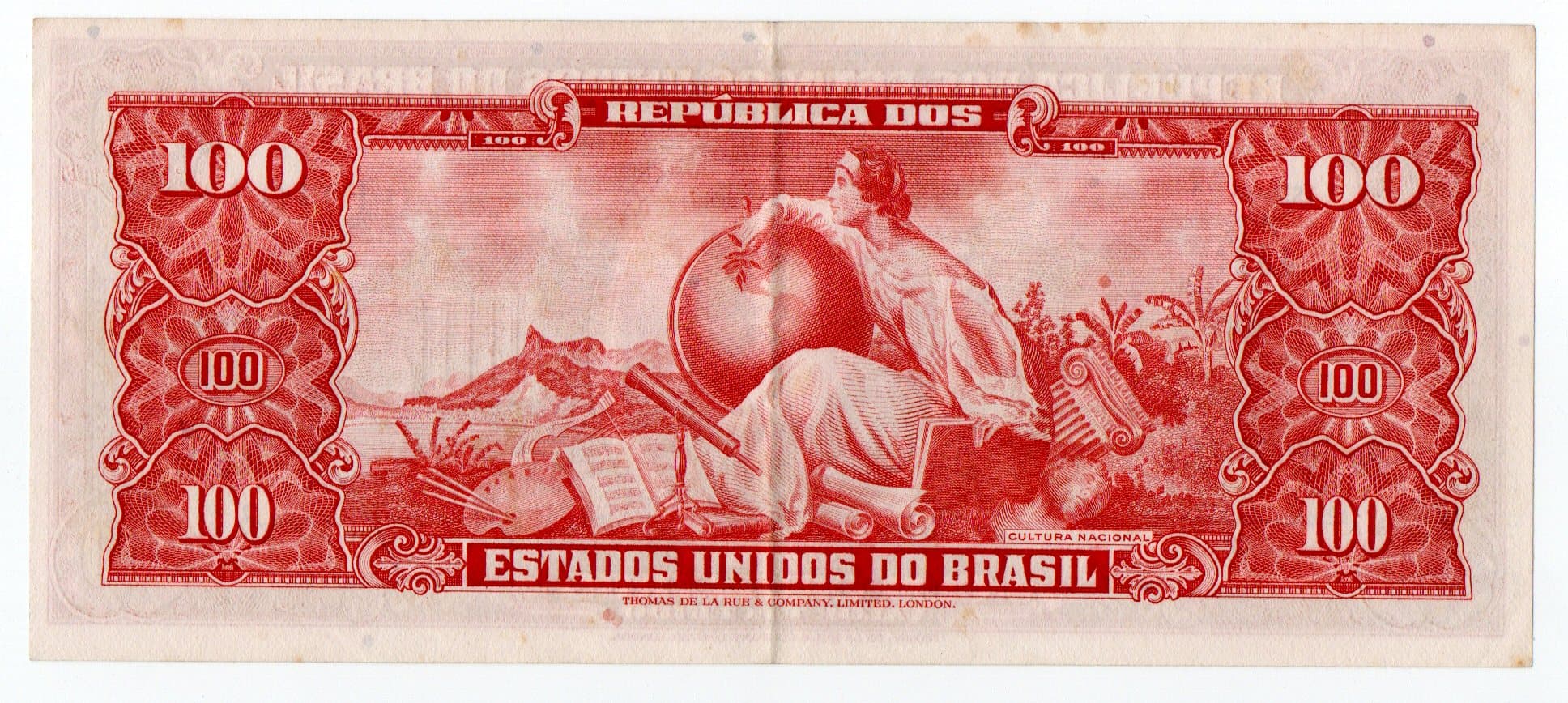 C095 - 100 CRUZEIROS - 1960 - Imagem 2