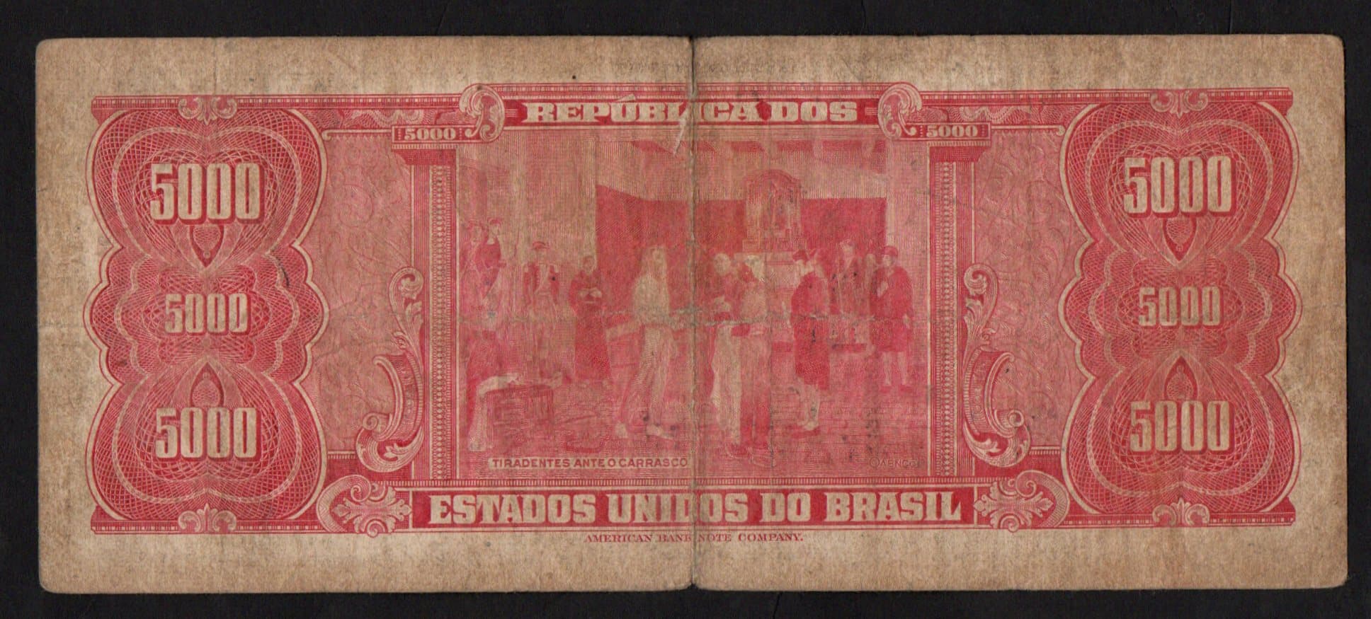 C058 - 5000 CRUZEIROS - 1964 - Imagem 2