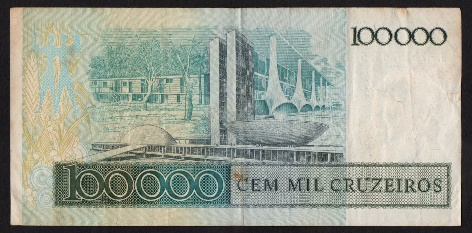 C176 - 100.000 CRUZEIROS - 1985 - Imagem 2