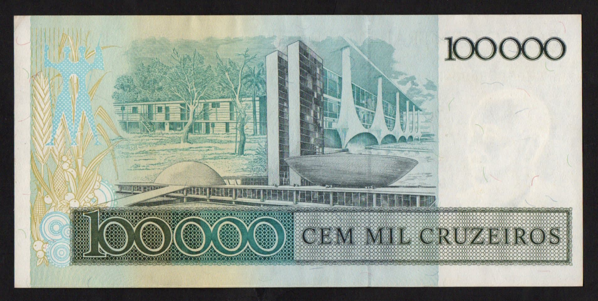 C176 - 100.000 CRUZEIROS - 1985 - Imagem 2