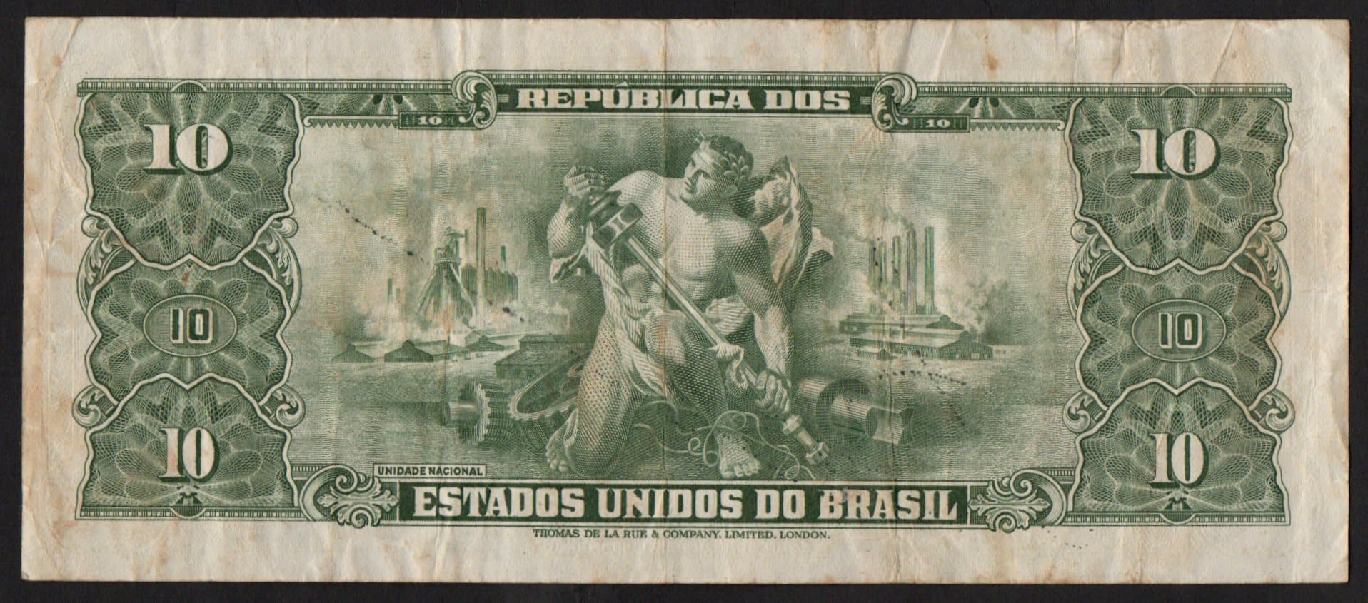 C075 - 10 CRUZEIROS - 1950 - Imagem 2