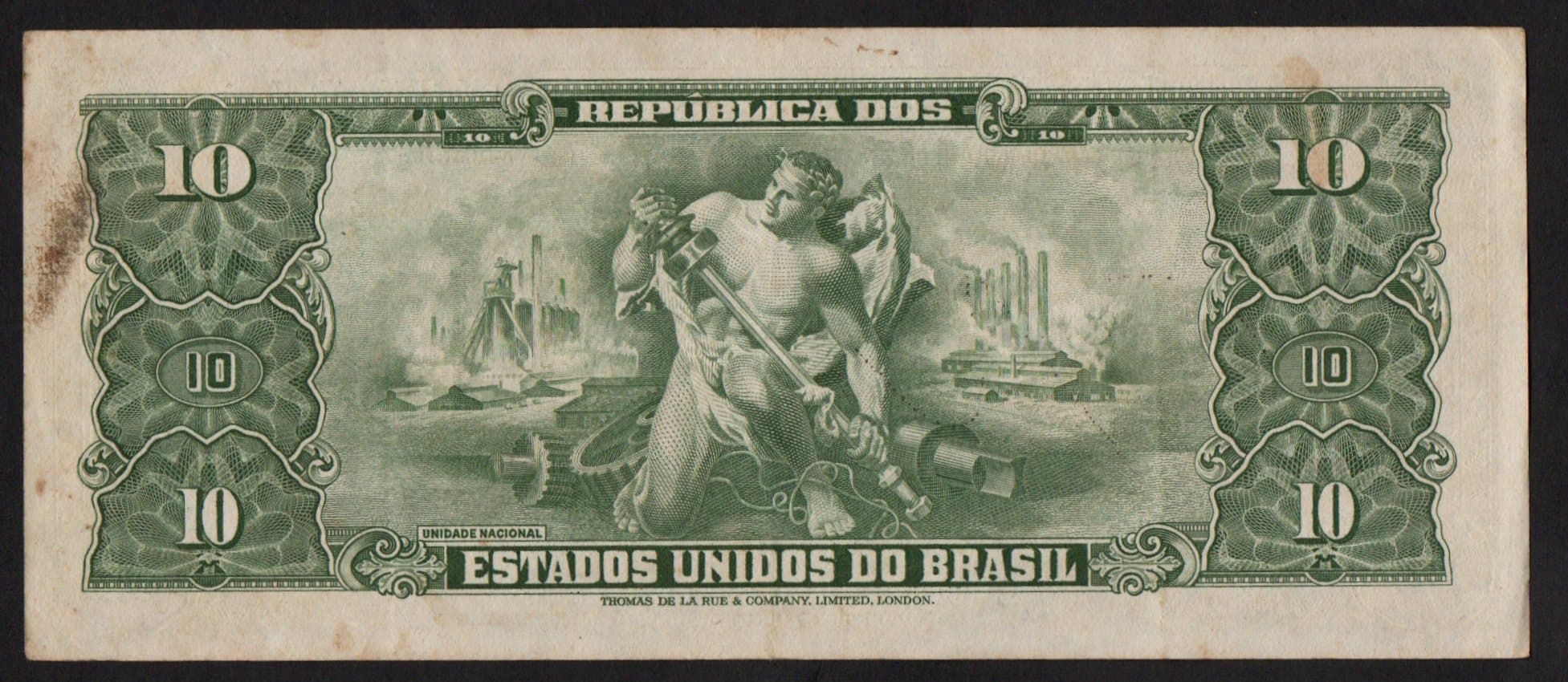 C075 - 10 CRUZEIROS - 1950 - Imagem 2