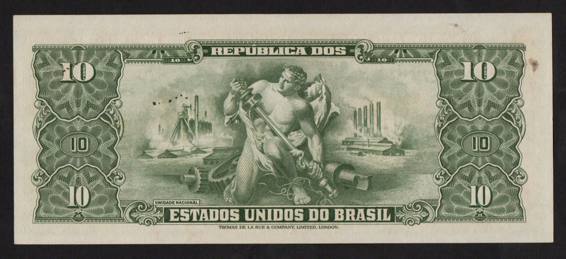 C075 - 10 CRUZEIROS - 1950 - Imagem 2