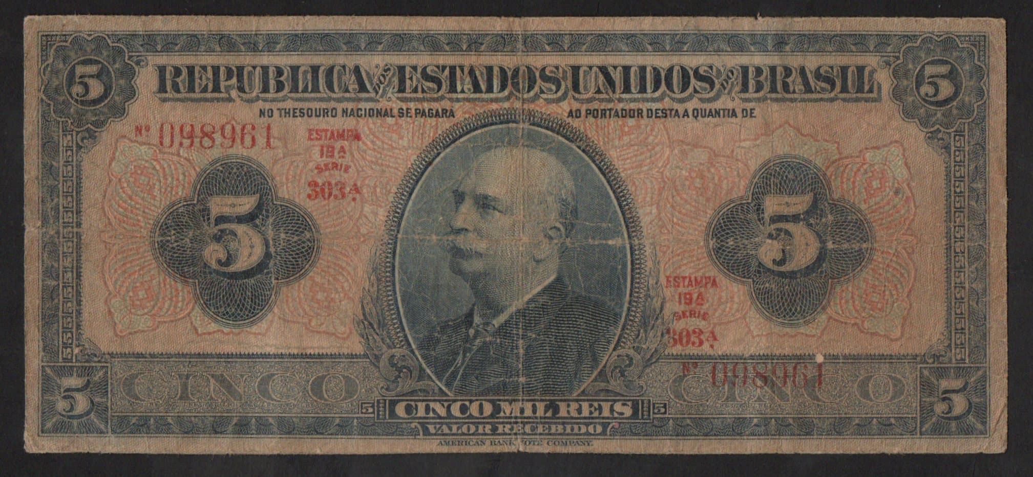 R100B - 5000 REIS - 1936