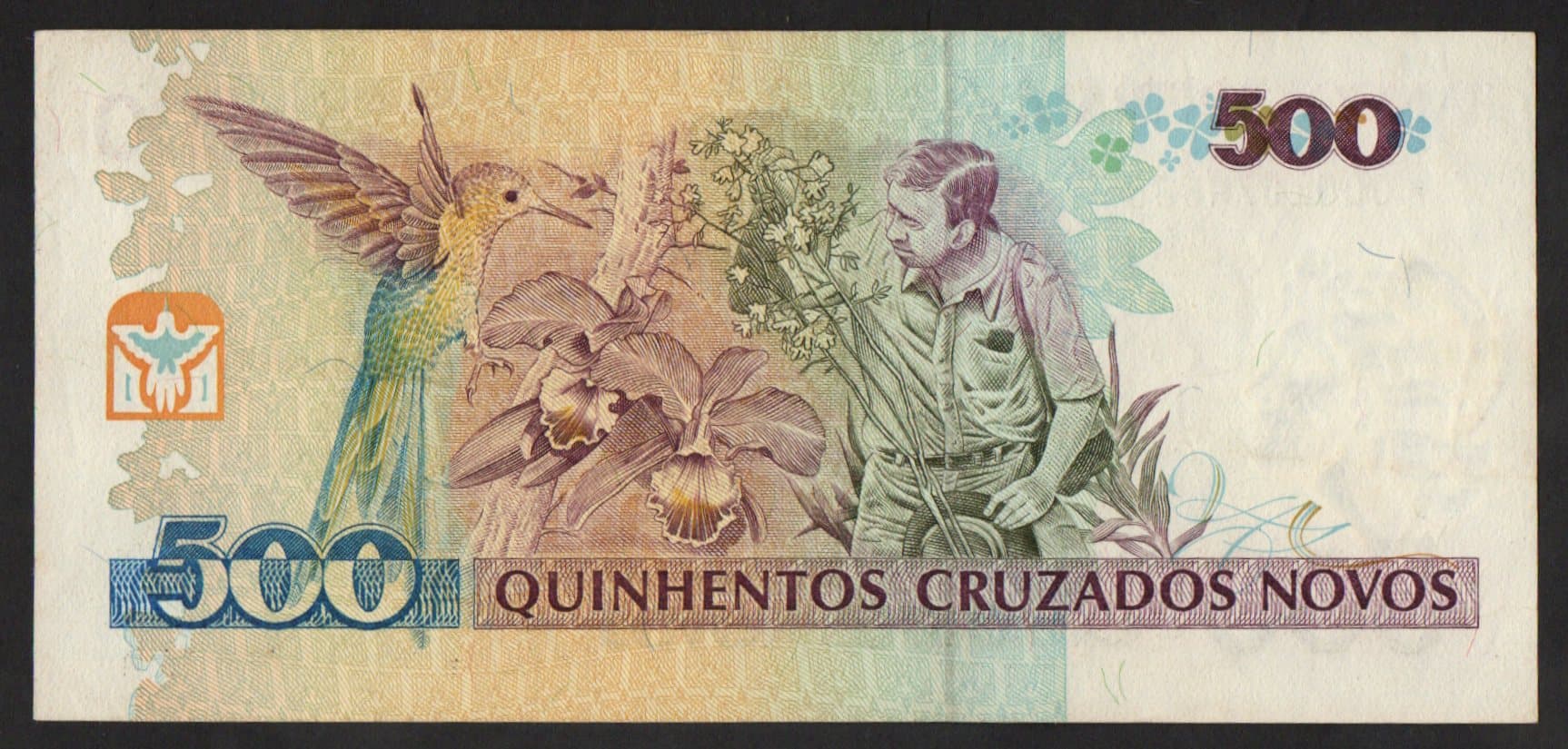 C209A - 500 CRUZADOS NOVOS - 1990 - Imagem 2
