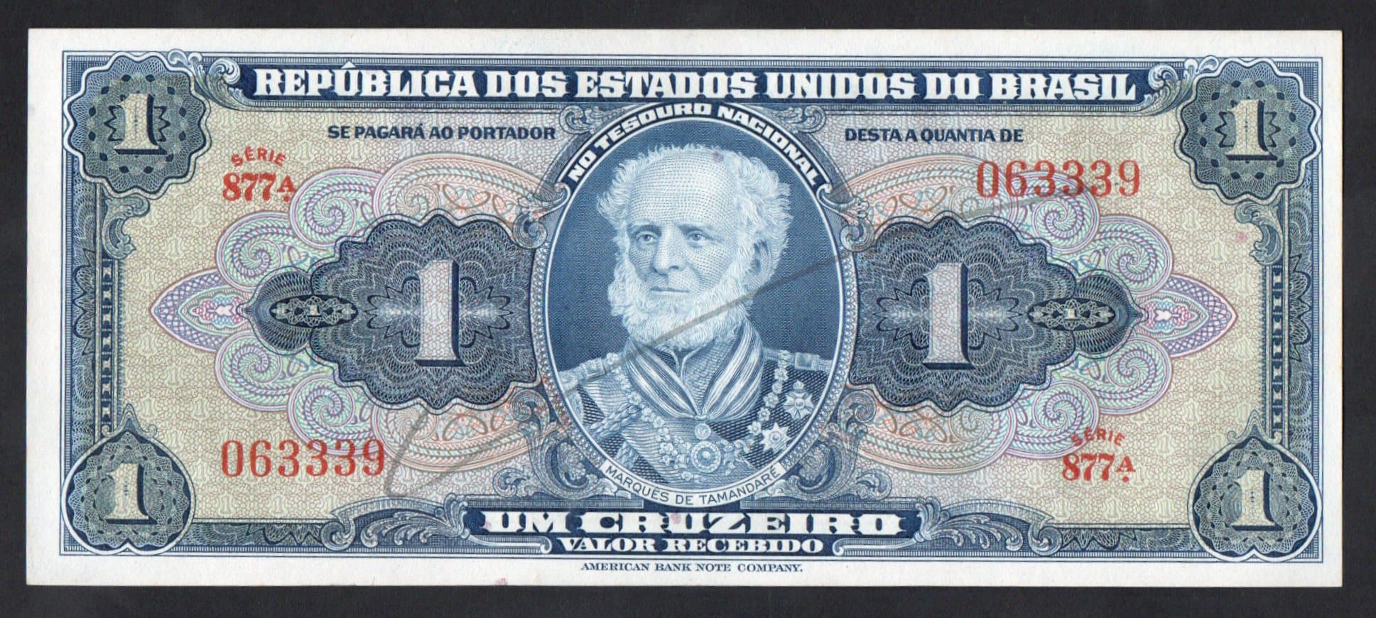 877 - 1 CRUZEIRO - 1944