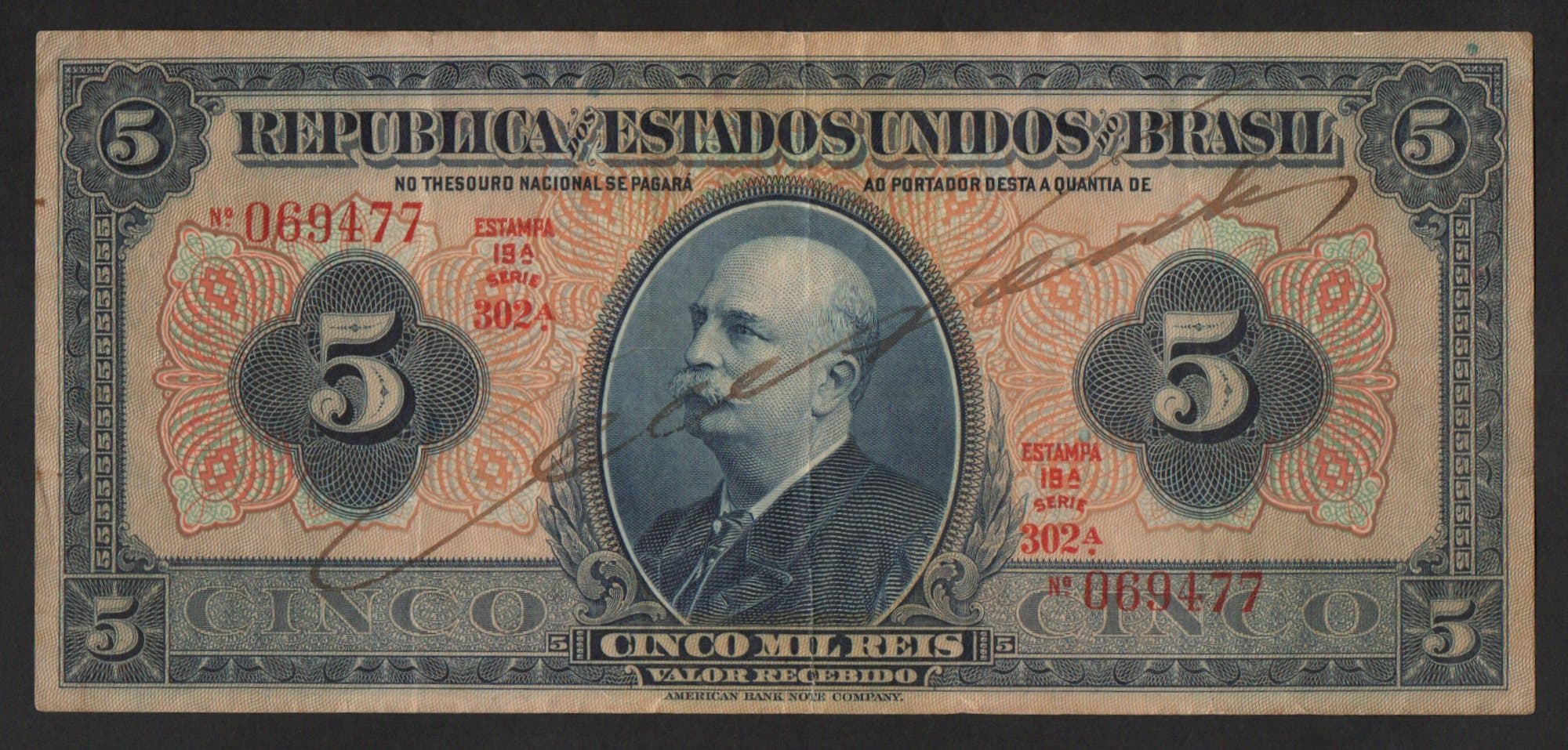 R100B - 5$000 REIS - 1936