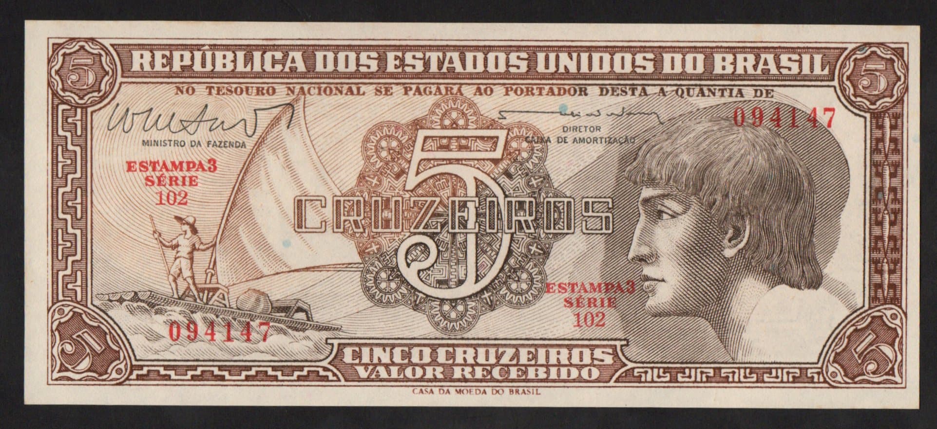 C112 - 5 CRUZEIROS - 1962
