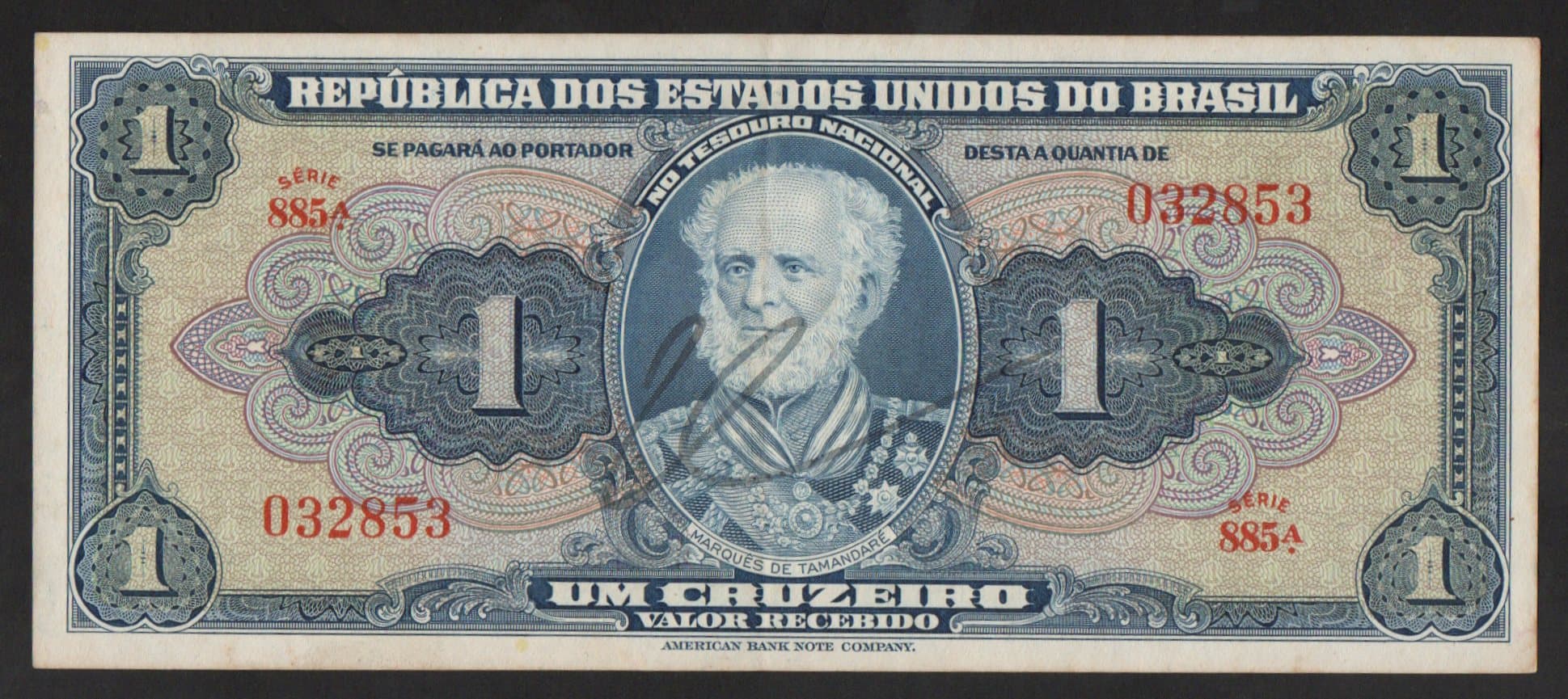 885 - 1 CRUZEIRO - 1944