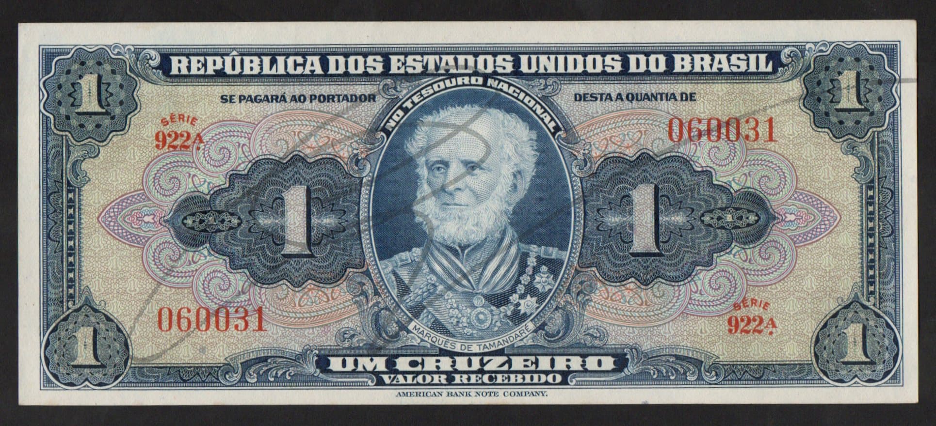 922 - 1 CRUZEIRO - 1944